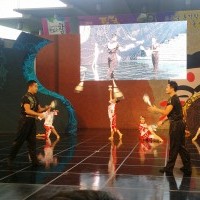 중국 공연단 신명나는 곡예